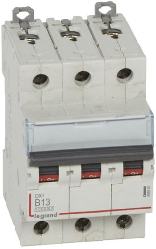 Выключатель автоматический Legrand DX3-E 10000 3п 13А B 16кА картинка
